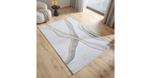 WEBTEPPICH 120/170 cm Grün, Beige  - Beige/Grün, Design, Textil (120/170cm) - Novel