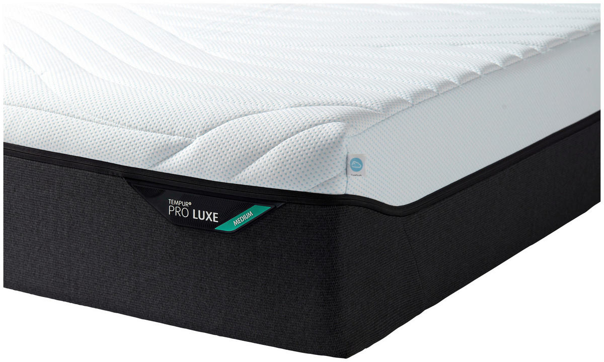 MATRATZE MEDIUM Pro Luxe® Coolquilt 160/200 cm Höhe ca. 32 cm  - Weiß, Basics, Textil (160/200cm) - Tempur