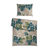 BETTWÄSCHESET CUBY Satin 160/210 cm  65 cm/100 cm  - Petrol, Konventionell, Textil (160/210cm) - Novel