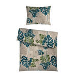 BETTWÄSCHE CUBY Satin 140/200 cm  - Petrol, KONVENTIONELL, Textil (140/200cm) - Novel