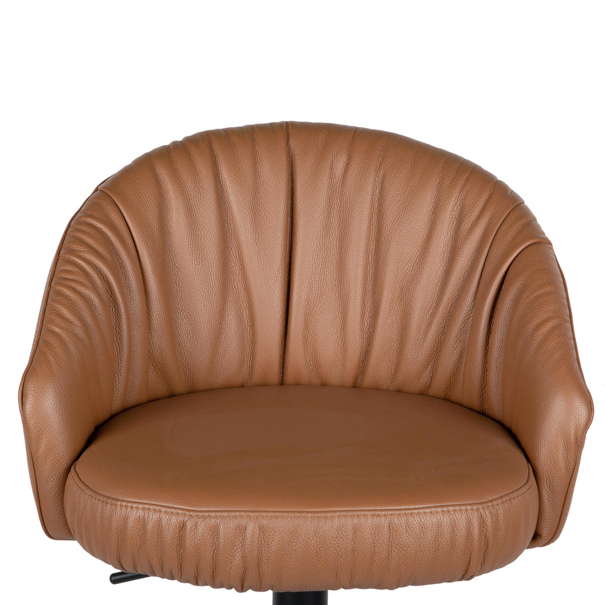 BAROVÁ ŽIDLE, černá, koňaková - černá/koňaková, Design, kov/kůže (57/96,5-114/58,5cm) - Dieter Knoll