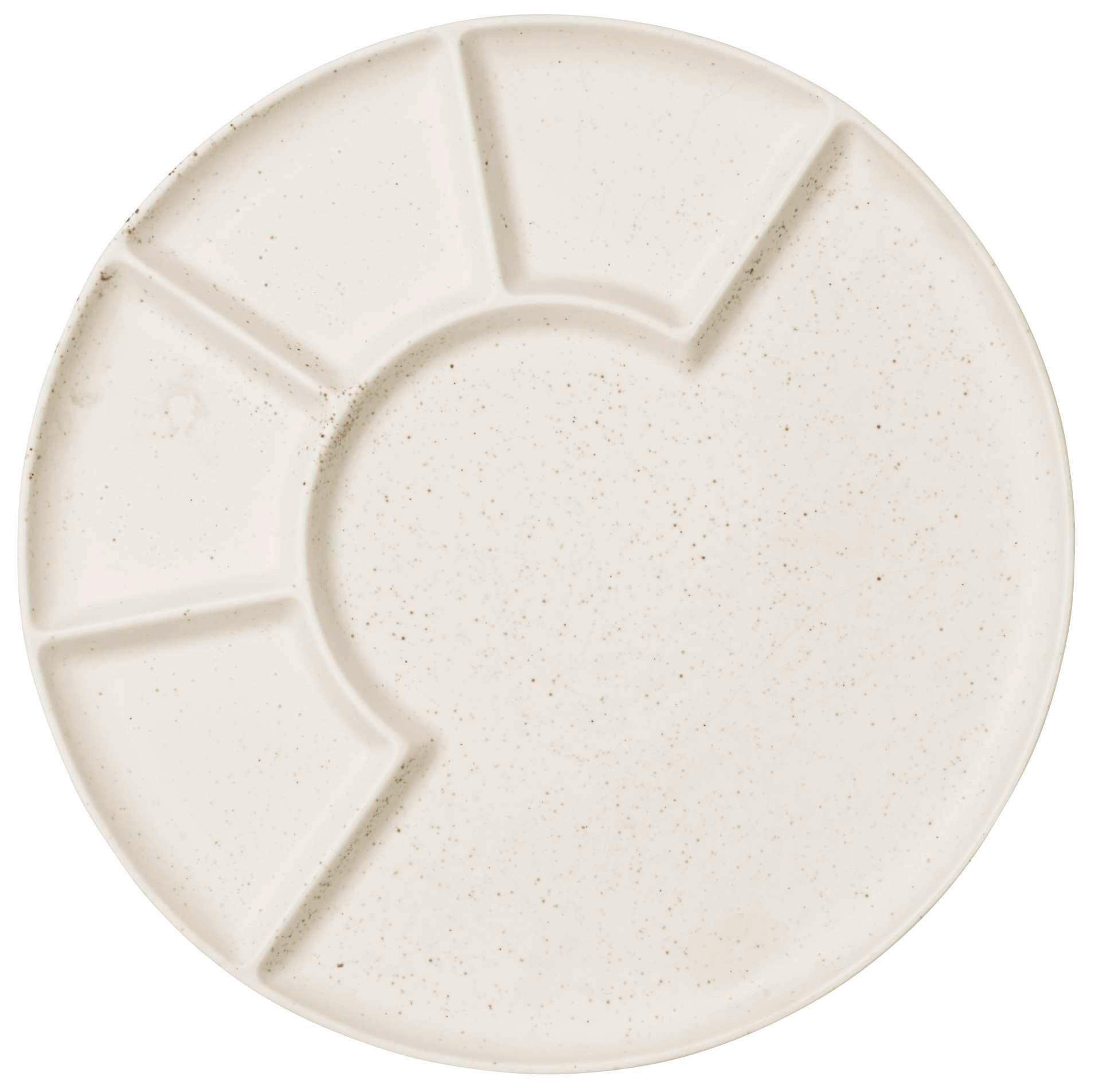 TANIER NA FONDUE porcelán keramika 24,2 cm - biela, Design, keramika (24,2cm) - ASA