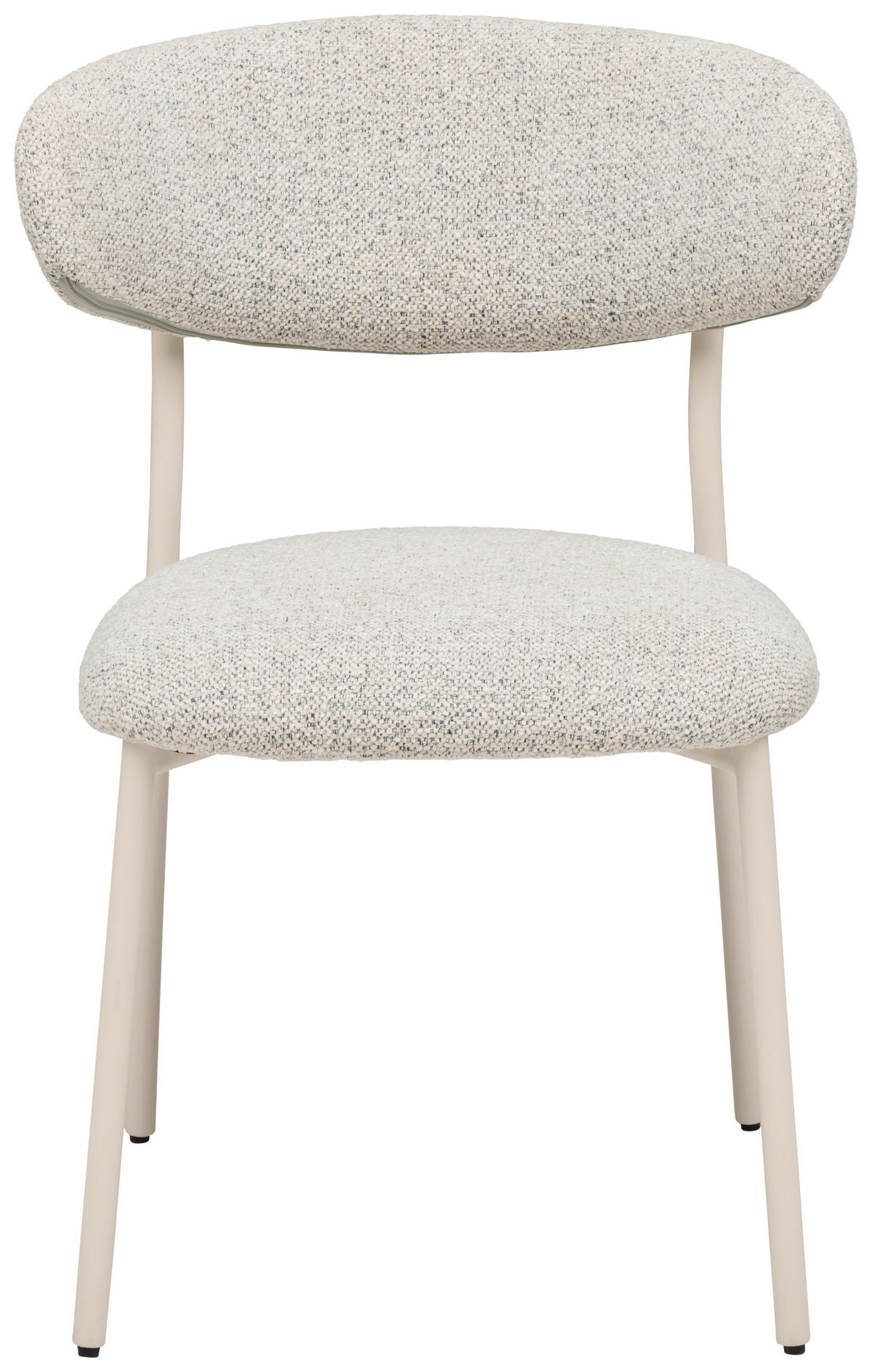 STUHL   Webstoff  - Greige/Creme, MODERN, Textil/Metall (55/80/61cm) - MID.YOU