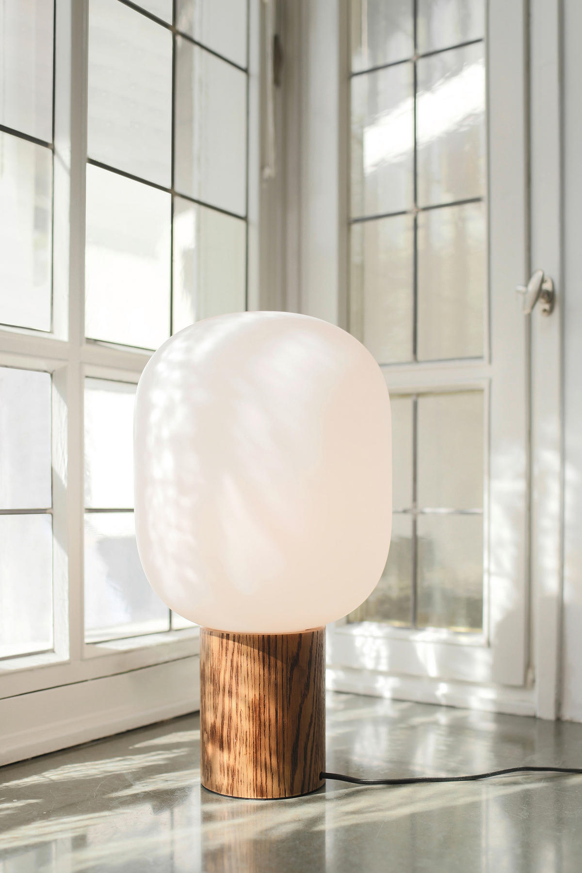 TISCHLEUCHTE SKENE 24,5/44 cm   - Weiß/Braun, Basics, Glas (24,5/44cm) - Markslöjd