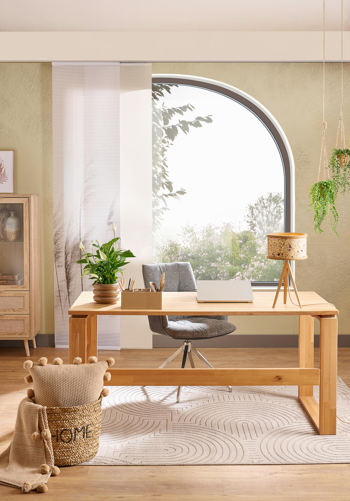 SCHREIBTISCH 160/70/75 cm  in Buchefarben  - Buchefarben, KONVENTIONELL, Holz (160/70/75cm) - Linea Natura