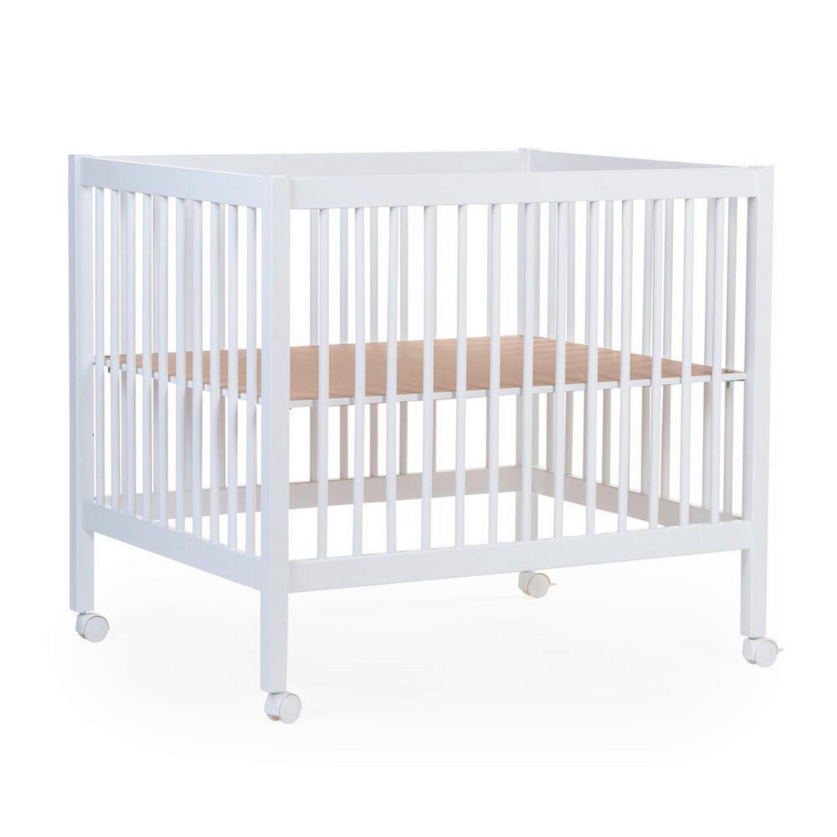 LAUFGITTER Playpen 97 2023  98/78/82 cm  - Weiß, KONVENTIONELL, Holz/Kunststoff (98/78/82cm) - Childhome