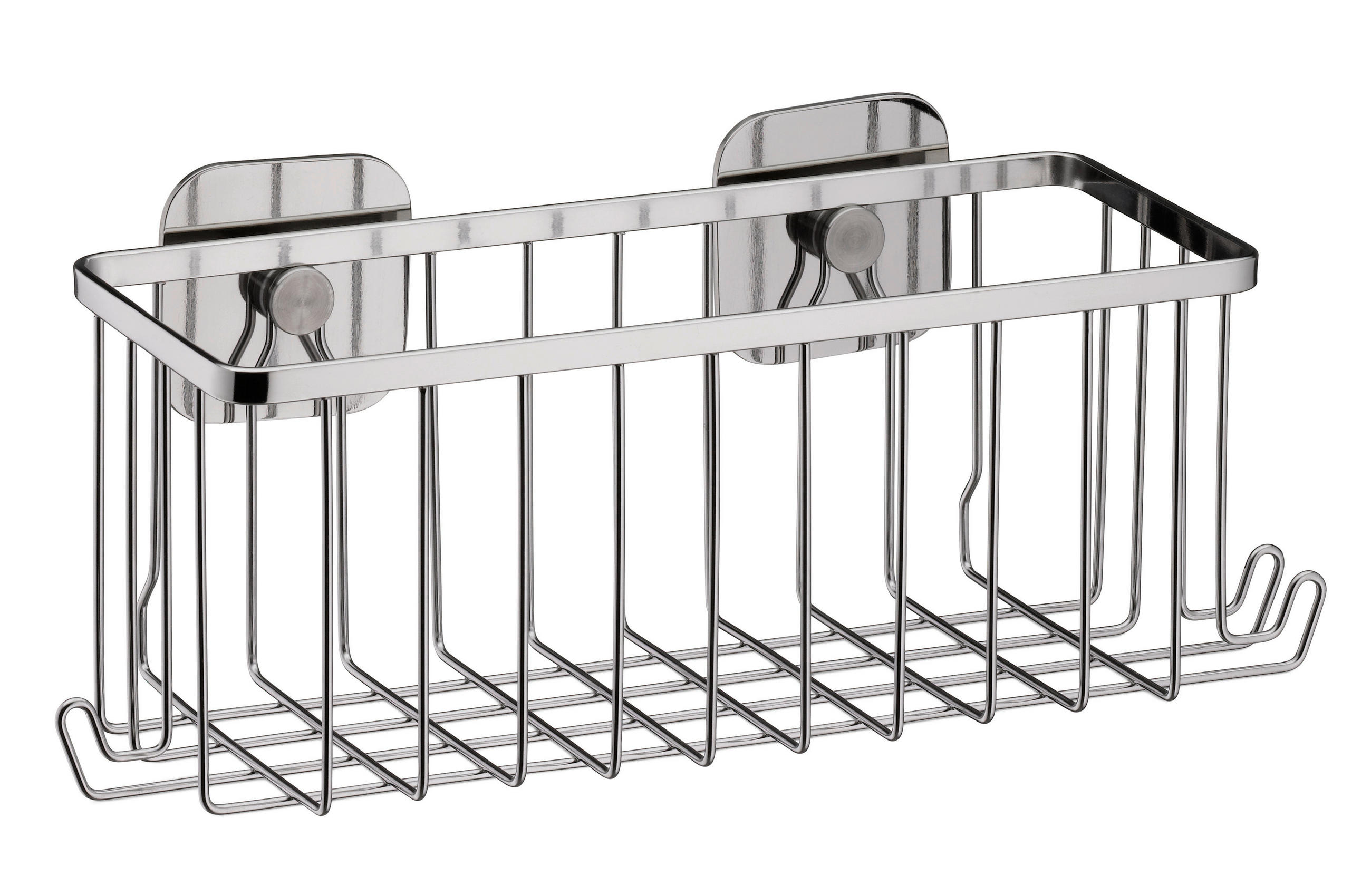 DUSCHKORB - Silberfarben, Basics, Metall (28,5/11/10cm) - Kela