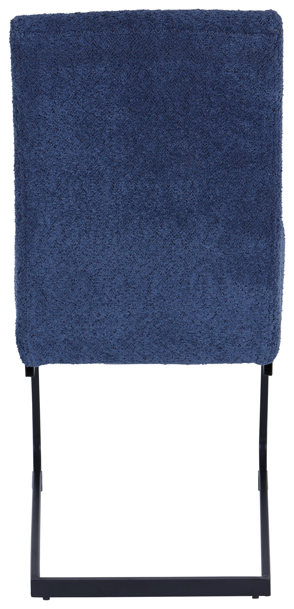 SCHWINGSTUHL Eisen Leinenoptik  - Schwarz/Dunkelblau, Modern, Textil/Metall (46/95/64cm) - MID.YOU