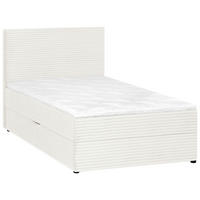 BOXBETT 100/200 cm,  in Naturfarben, Matratze, Bettkasten, Topper, H3 = fest  - Schwarz/Naturfarben, Trend, Kunststoff/Textil (100/200cm) - Boxxx