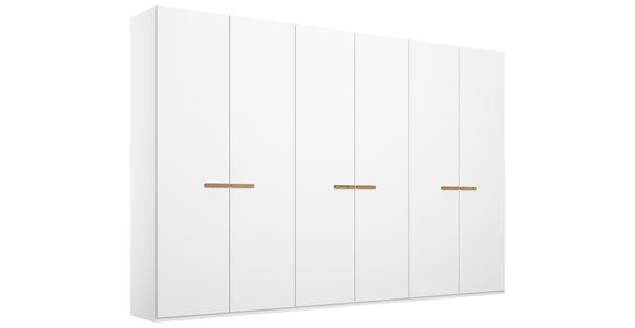 DREHTÜRENSCHRANK 301/223/60 cm 6-türig Weiß - Weiß, Trend, Holz/Holzwerkstoff (301/223/60cm) - Novel