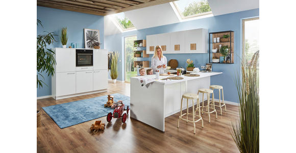 EINBAUKÜCHE - Weiß, Design, Holzwerkstoff - Dieter Knoll