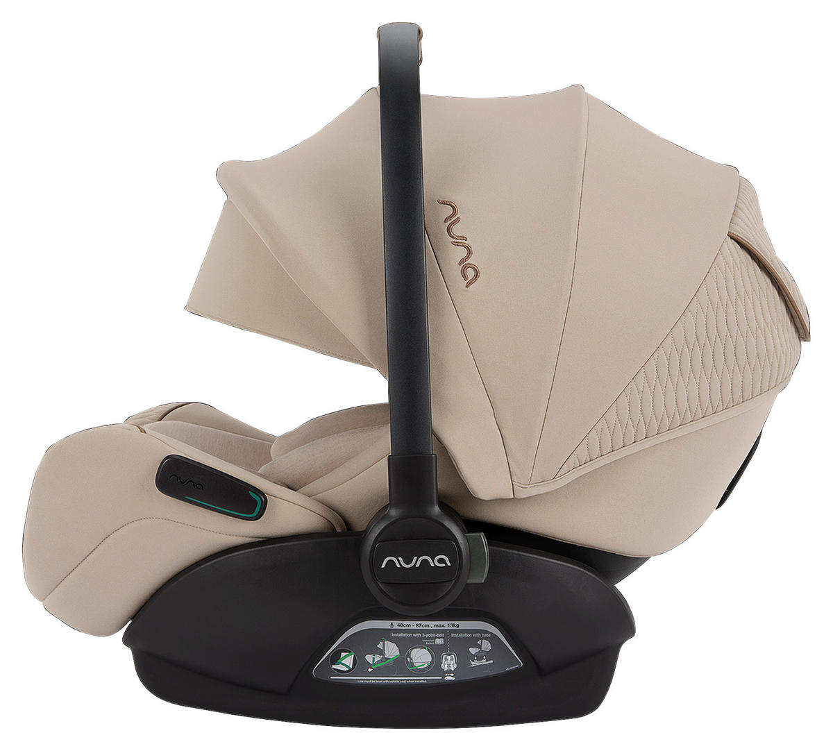 BABYSCHALE Arra flex  - Beige, Basics, Kunststoff/Textil (70/43/58cm) - Nuna