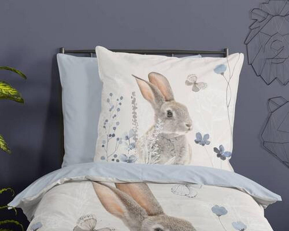 JUGENDBETTWÄSCHE Ravi Renforcé 135/200 cm  - Multicolor, Natur, Textil (135/200cm)