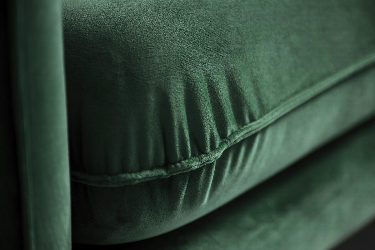 3-SITZER-SOFA ROSSANA-3S Sofa in Samt Grün  - Grün, MODERN, Textil (215/88/94cm) - MID.YOU