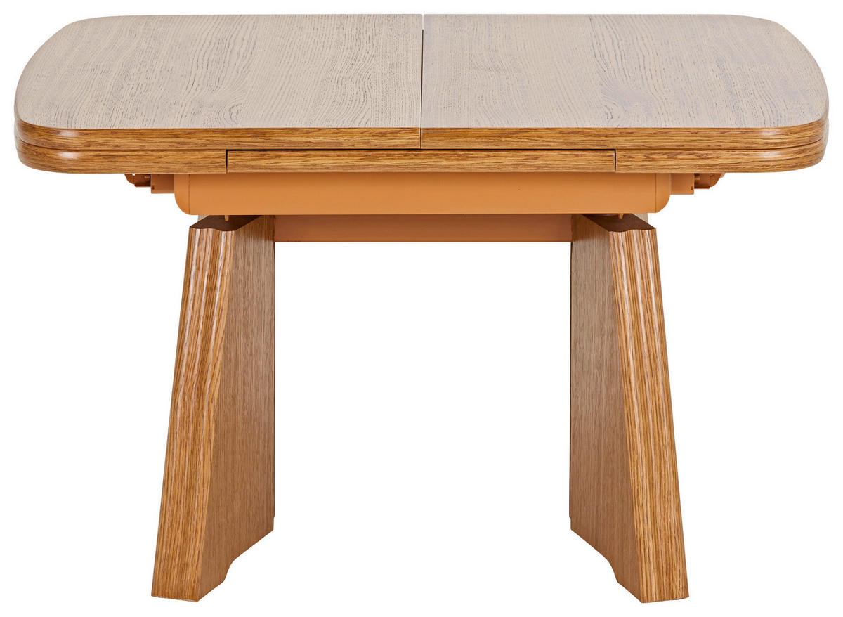 COUCHTISCH in Metall, Holzwerkstoff 90-131/65/56-75 cm  - Eichefarben, KONVENTIONELL, Holzwerkstoff/Metall (90-131/65/56-75cm) - Venda