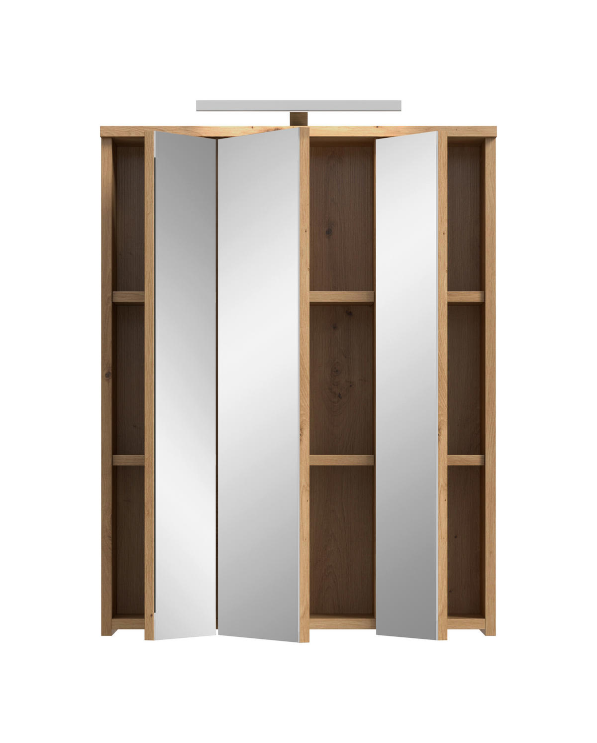 SPIEGELSCHRANK 60/77/21 cm  - Eiche Artisan, Trend, Glas/Holzwerkstoff (60/77/21cm) - MID.YOU