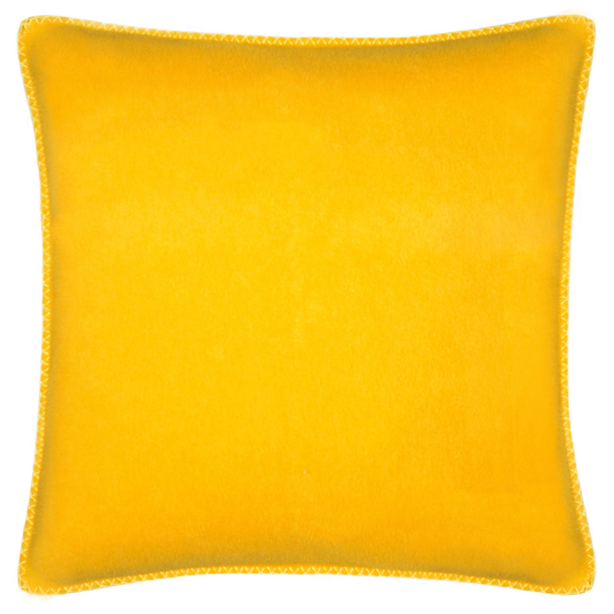 KISSENHÜLLE Soft-Fleece 50/50 cm  - Currygelb, Basics, Textil (50/50cm) - Zoeppritz