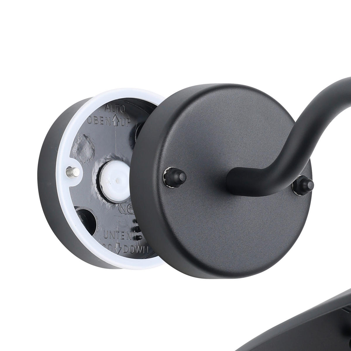 VENKOVNÍ SVÍTIDLO  - černá/barvy zinku, Konvenční, kov/sklo (30/25/38cm) - Eglo