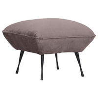 HOCKER in Textil Schlammfarben  - Schlammfarben/Schwarz, Konventionell, Textil/Metall (60/49/53cm) - MID.YOU