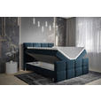 BOXBETT 180/200 cm  in Blau, Dunkelblau  - Chromfarben/Blau, MODERN, Holz/Holzwerkstoff (180/200cm) - Esposa