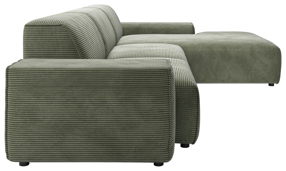 ROHOVÁ SEDACIA SÚPRAVA, textil, zelená - čierna/zelená, Design, textil/plast (300/189cm) - Livetastic