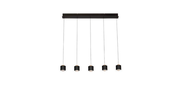 LED-HÄNGELEUCHTE 90/10/170 cm  - Schwarz, Design, Kunststoff/Metall (90/10/170cm) - Novel