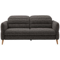 2-SITZER-SOFA in Webstoff Braun, Dunkelgrün  - Eiche Bianco/Dunkelgrün, Design, Holz/Textil (192-220/85-106/98-112cm) - Dieter Knoll