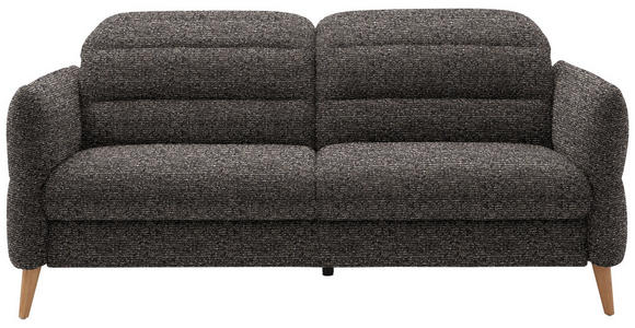 2-SITZER-SOFA  in Webstoff Braun, Dunkelgrün  - Eiche Bianco/Dunkelgrün, Design, Holz/Textil (192-220/85-106/98-112cm) - Dieter Knoll