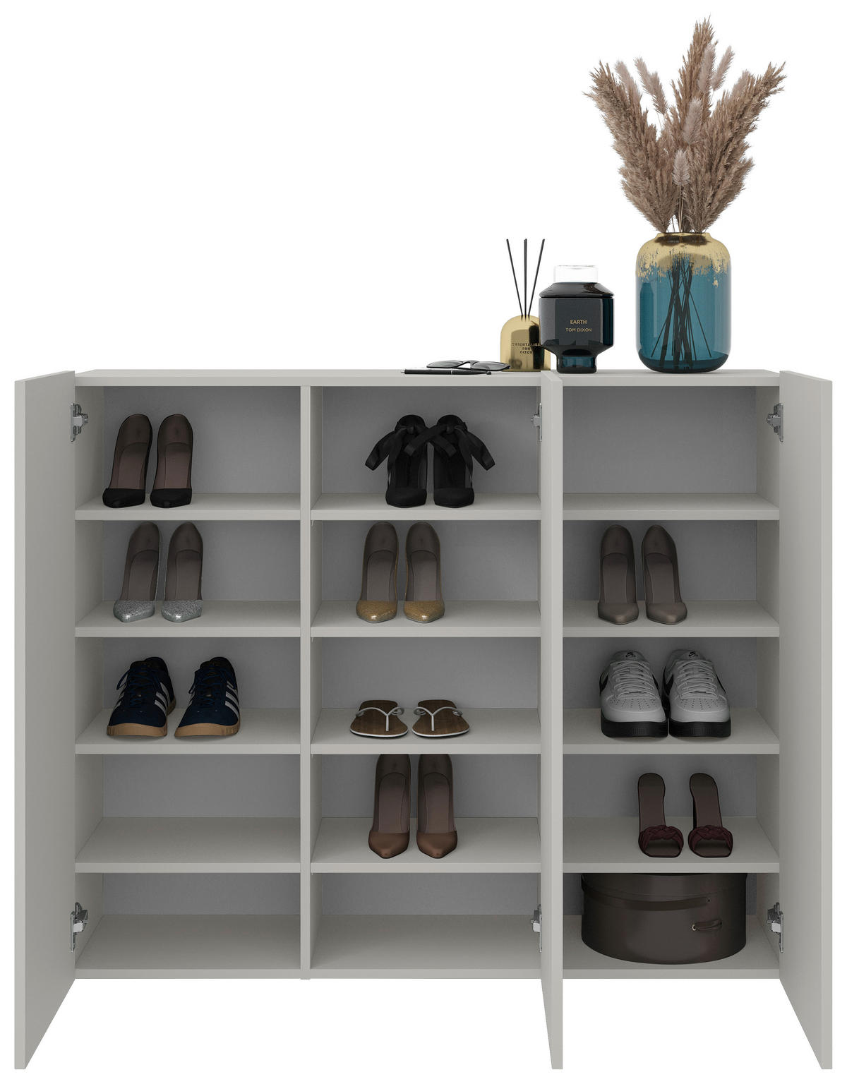 HÄNGESCHUHSCHRANK Kaschmir  - Kaschmir, Design, Holzwerkstoff (120/100/34cm) - Hom`in