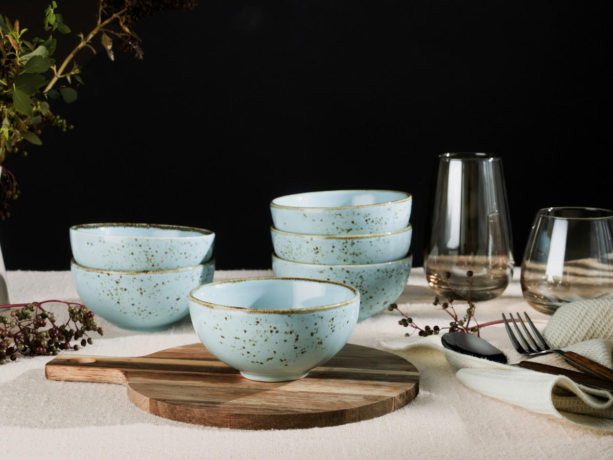 DIPSCHALENSET 11,5 cm  - Pastellblau, Trend, Keramik (11,5cm) - Creatable