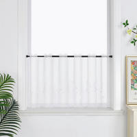 KURZGARDINE   90/45 cm   - Weiß Hochglanz, Basics, Textil (90/45cm)