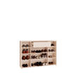 SCHUHSCHRANK  in 143,9/99,1/34,9 cm  - Sandfarben/Grau, MODERN, Holzwerkstoff/Kunststoff (143,9/99,1/34,9cm) - Carryhome