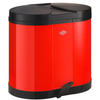 ABFALLSAMMLER ÖKOSAMMLER 170 2X15 L  - Rot, KONVENTIONELL, Kunststoff/Metall (45/43/36cm) - Wesco