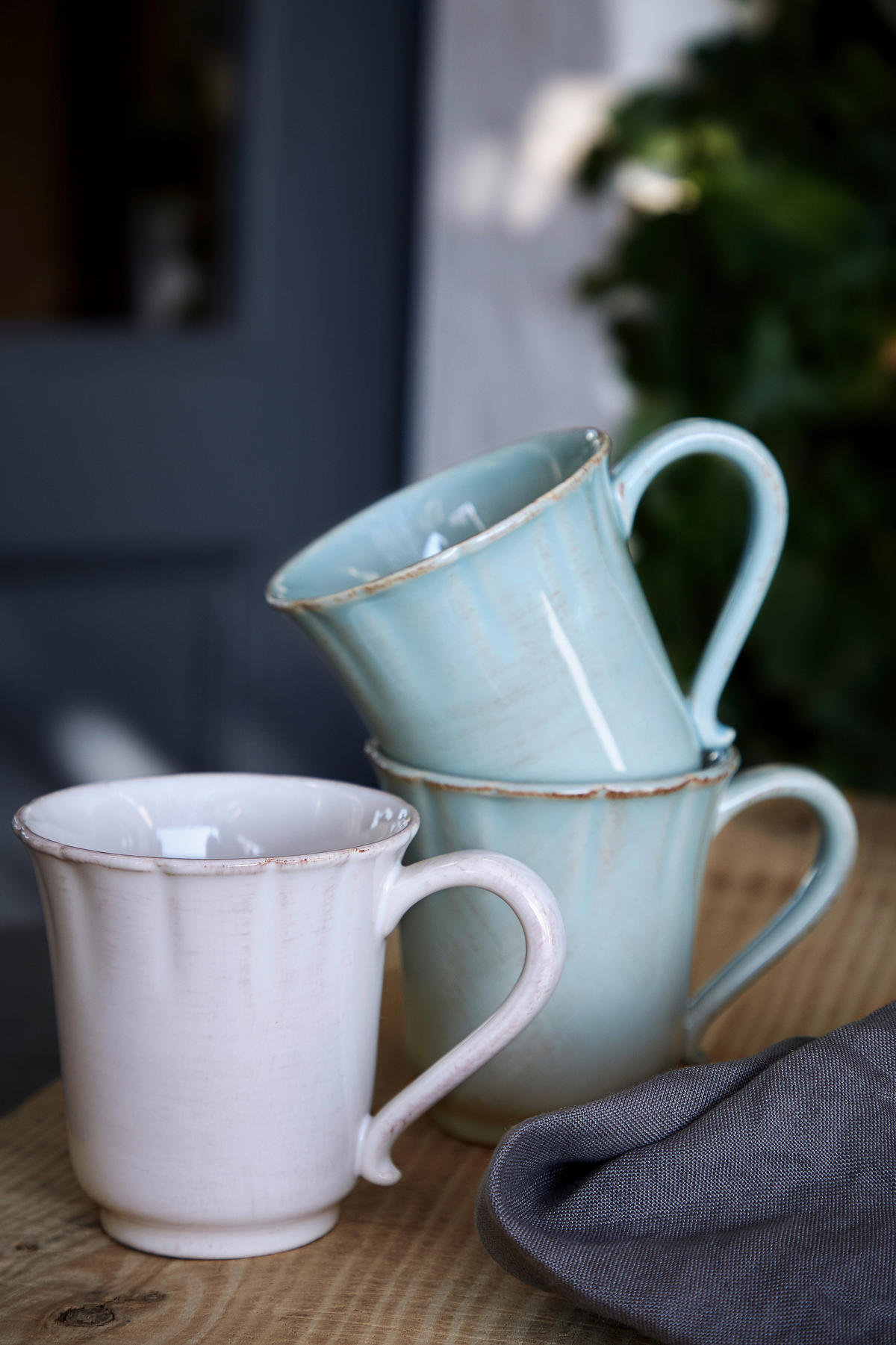 KOMBISERVICE Türkis ALENTEJO 30-teilig 6 Personen  - Türkis, Basics, Keramik - Costa Nova