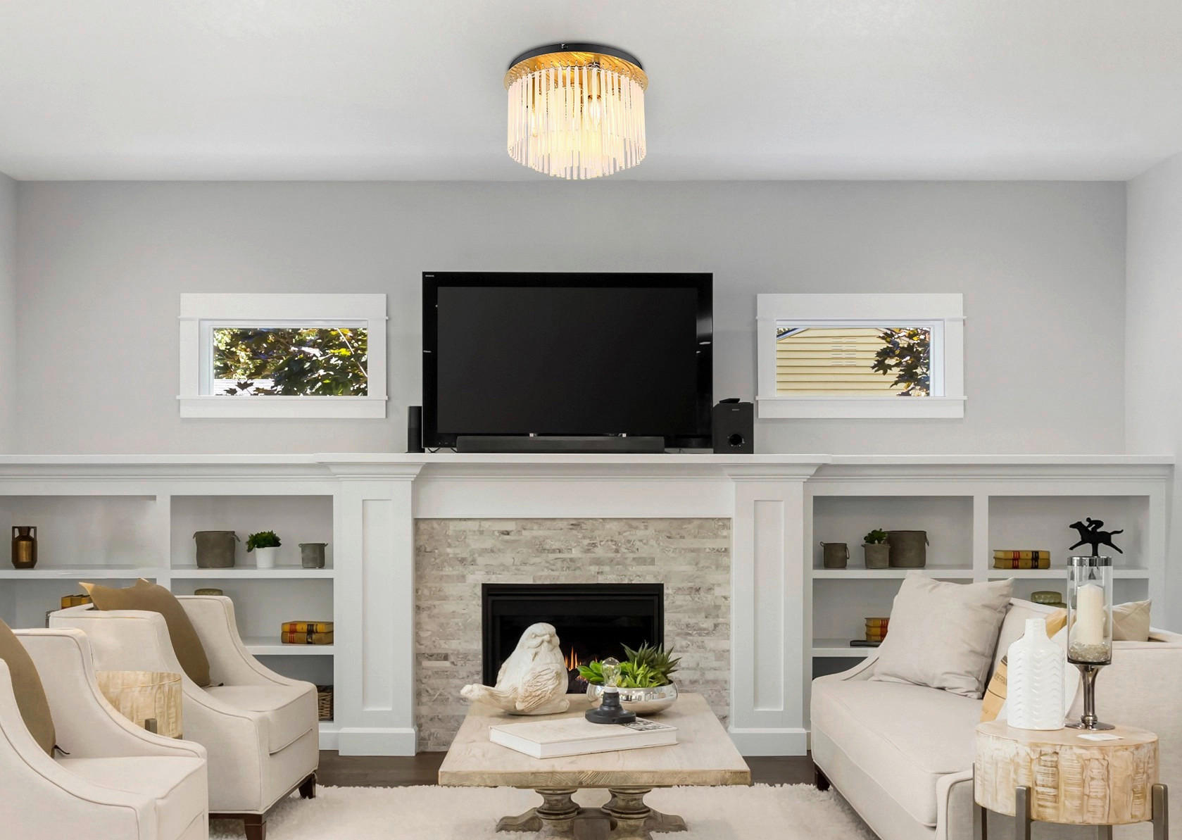 DECKENLEUCHTE 32/23 cm   - Goldfarben/Schwarz, Design, Glas/Metall (32/23cm) - Collet's Monde