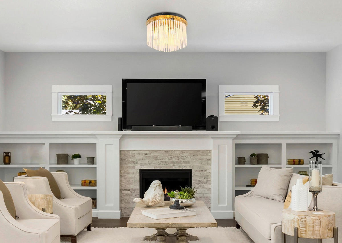 DECKENLEUCHTE 32/23 cm   - Goldfarben/Schwarz, Design, Glas/Metall (32/23cm) - Collet's Monde