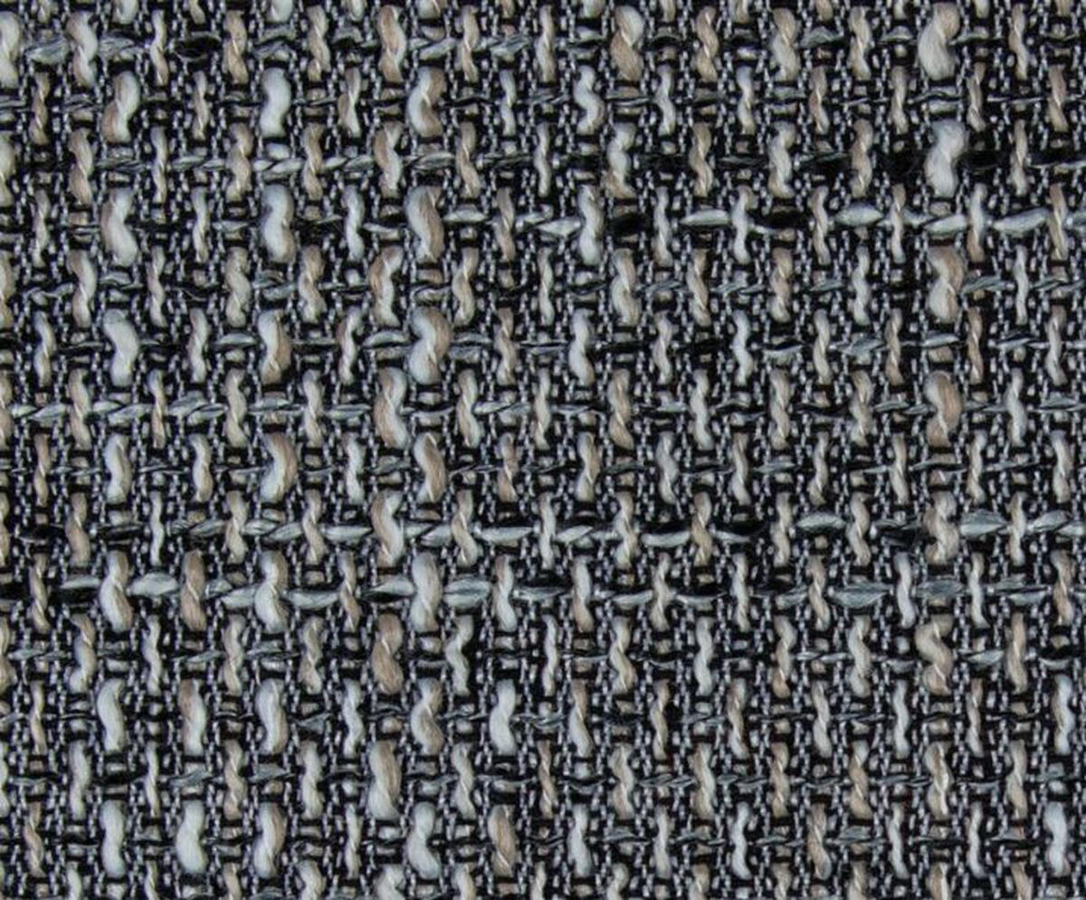 ECKSOFA Grau Webstoff  - Schwarz/Grau, Design, Kunststoff/Textil (195/147cm) - P & B