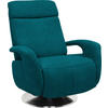 RELAXFÅTÖLJ i textil petrol  - stålfärgad/petrol, Klassisk, metall/textil (84/109/88cm) - Livetastic