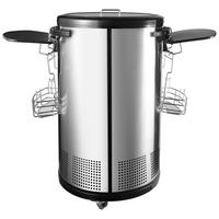 KÜHLSCHRANK 52690006/01  - Edelstahlfarben, Basics, Glas/Kunststoff (42,6/84,5cm) - Atrigo