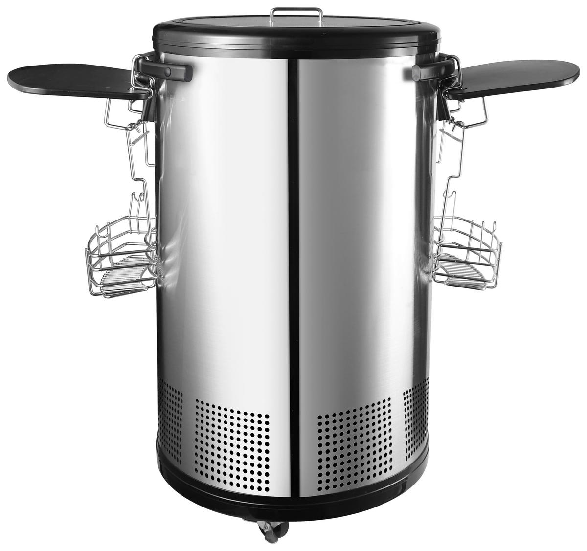 KÜHLSCHRANK 52690006/01  - Edelstahlfarben, Basics, Glas/Kunststoff (42,6/84,5cm) - Atrigo