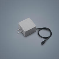 DECKENLEUCHTE 4,5/4,5/3 cm   - Nickelfarben, Design, Metall (4,5/4,5/3cm) - Helestra