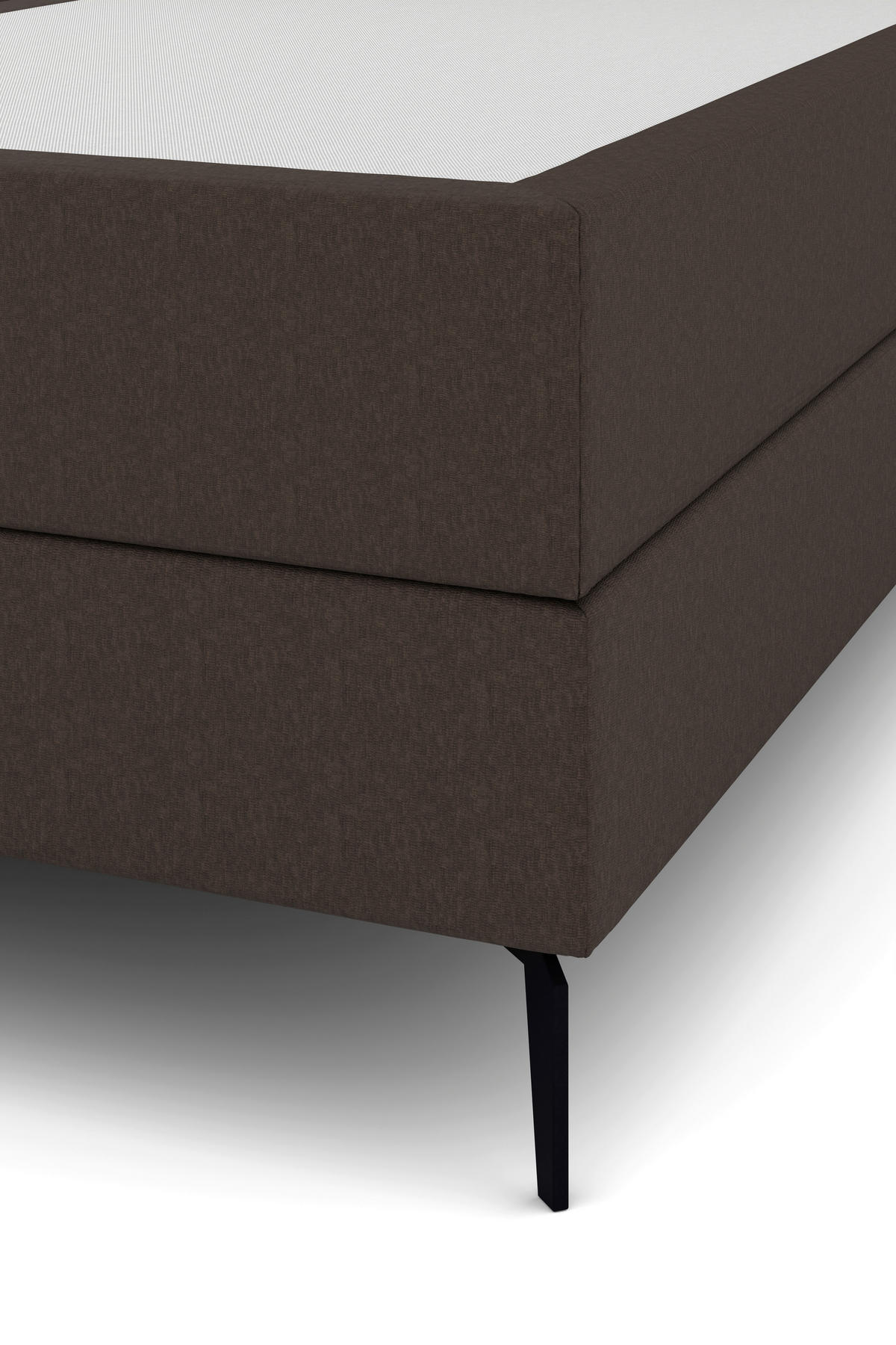 BOXSPRINGBETT 180/200 cm  in Braun  - Schwarz/Braun, KONVENTIONELL, Holzwerkstoff/Kunststoff (180/200cm) - Musterring
