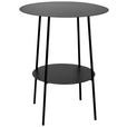 BEISTELLTISCH in Metall  - Schwarz, Design, Metall (40/50cm) - Ambia Home