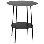 BEISTELLTISCH in Metall  - Schwarz, Design, Metall (40/50cm) - Ambia Home