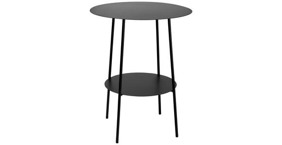 BEISTELLTISCH in Metall  - Schwarz, Design, Metall (40/50cm) - Ambia Home