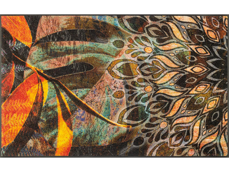 LÄUFER 75/120 cm wash+dry Multicolor  - Multicolor, Design, Kunststoff/Textil (75/120cm) - wash+dry