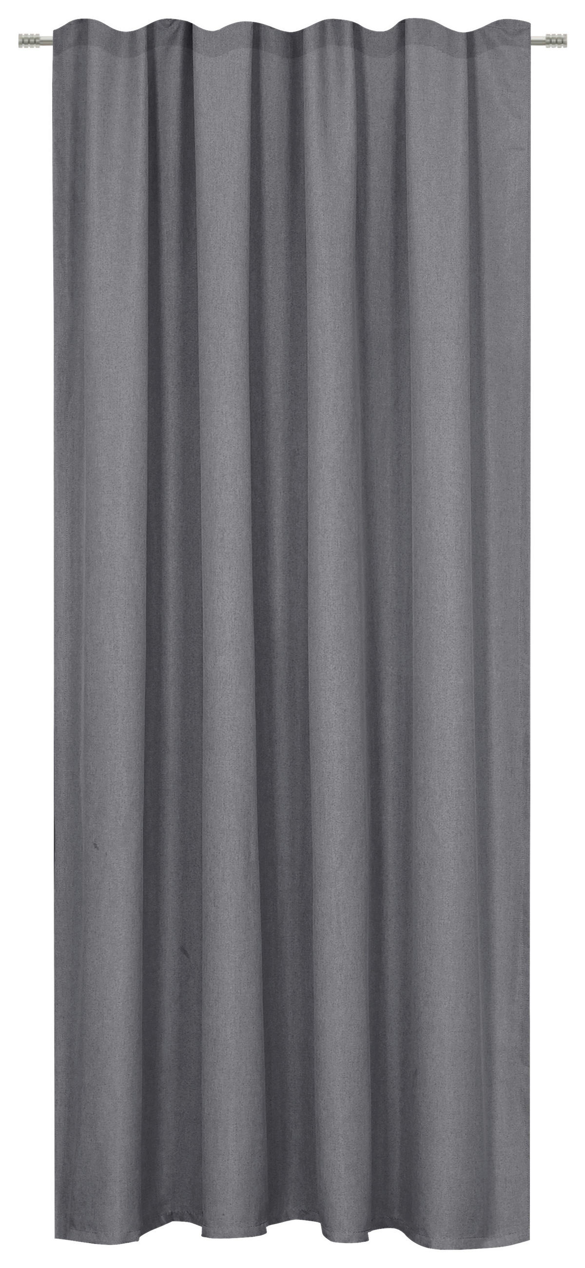 Draperie Confecționată  - antracit, Basics, textil (135/245cm) - Boxxx