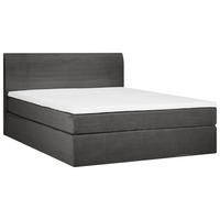 BOXSPRINGBETT 160/200 cm  in Grau  - Schwarz/Grau, KONVENTIONELL, Holz/Textil (160/200cm) - Carryhome
