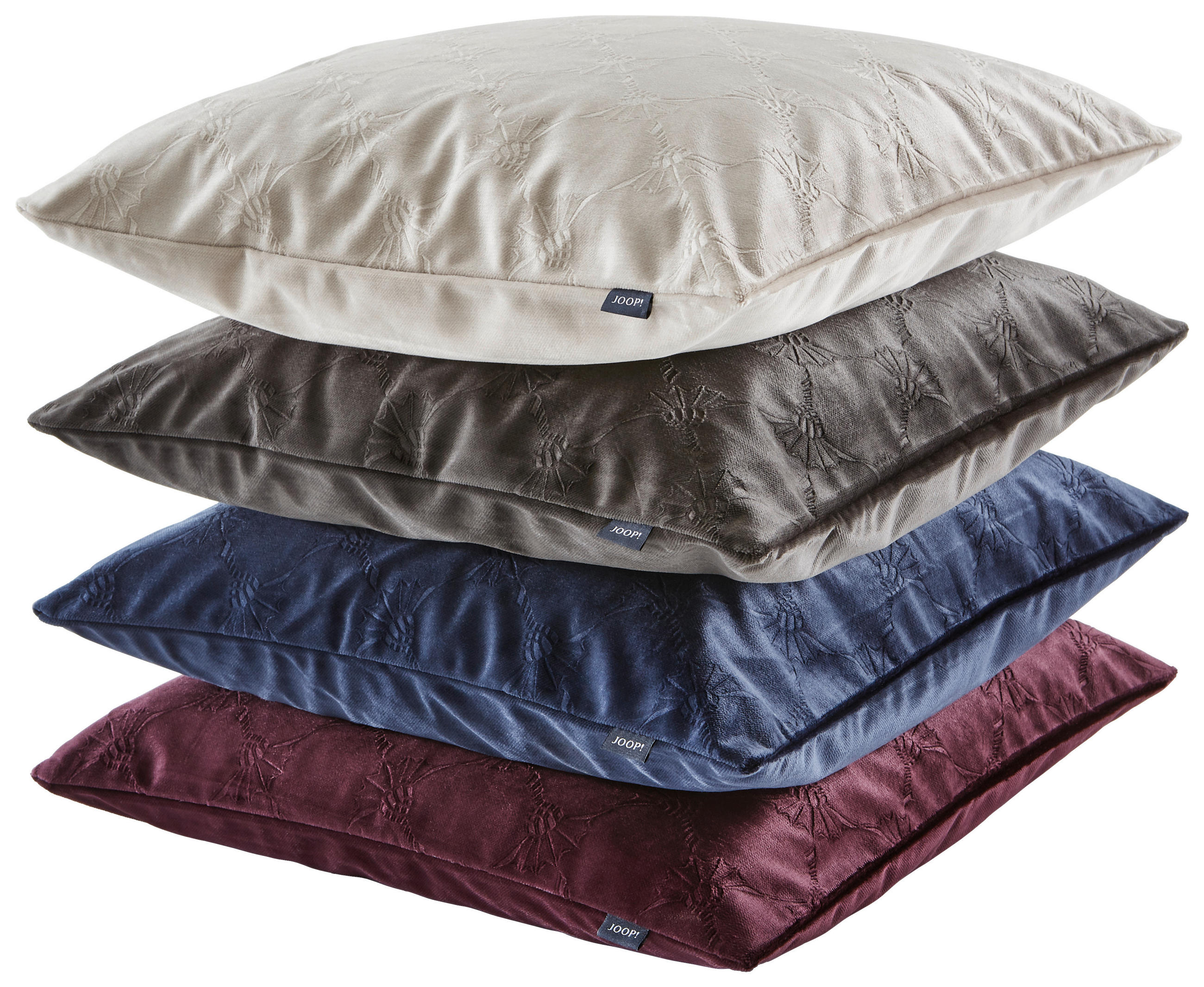 KISSENHÜLLE Velvety 40/40 cm  - Beere, Design, Textil (40/40cm) - Joop!