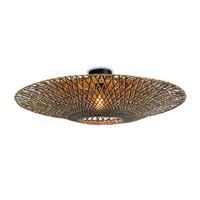 STROPNÍ SVÍTIDLO, 87/23 cm  - černá/přírodní barvy, Trend, dřevo (87/23cm) - Good & Mojo